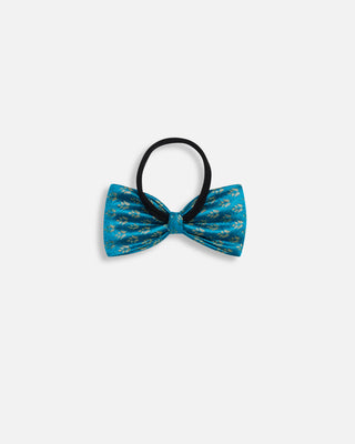 Bow- Sky Blue Brocade