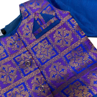 The Riaan - Blue Brocade