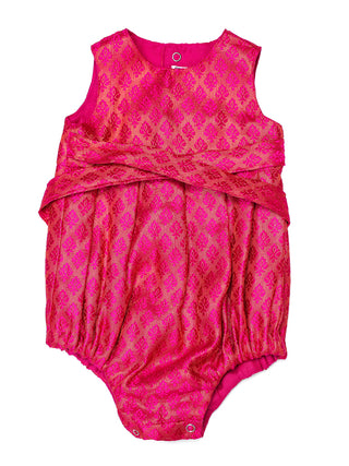 Twirl and Play Romper - Hot Pink