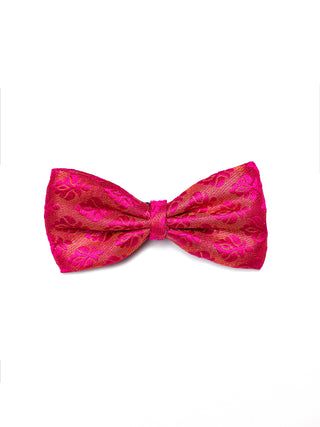 Bow Headband Hot Pink Brocade