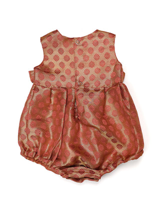 Twirl and Play Romper with Bow - Blush Gold