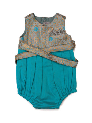 Twirl and Play Romper with Bow - Sea Blue