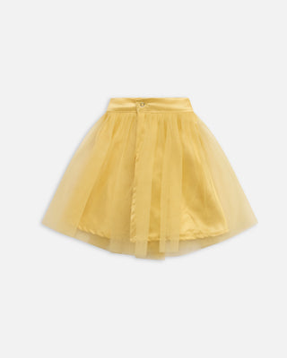 Baby Gold Tulle Skirt, Back View