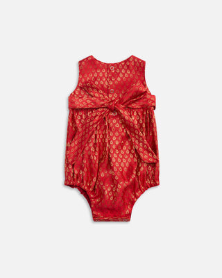 Baby Red Indian Romper, Back View