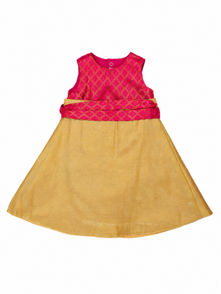 Archive Twirl and Play Skirt-Gold Silk