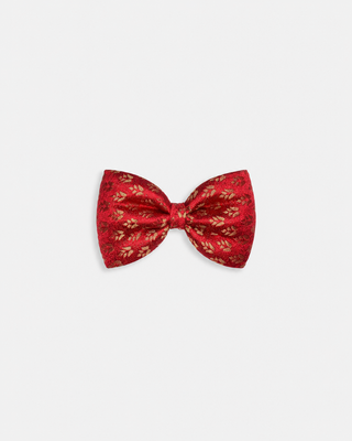 Bow- Red Brocade