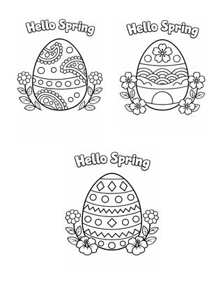 Spring Colouring Pages