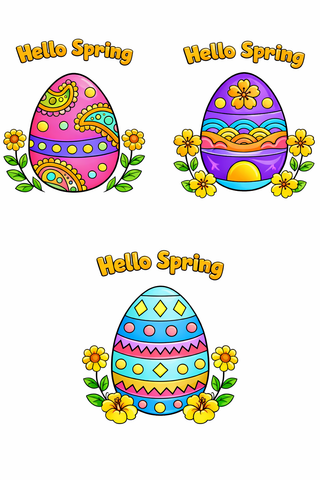 Spring Colouring Pages
