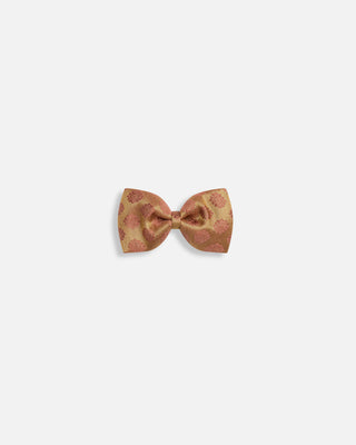 Bow Headband Blush and Gold Brocade