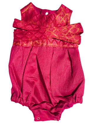 Twirl and Play Romper - Half Hot Pink