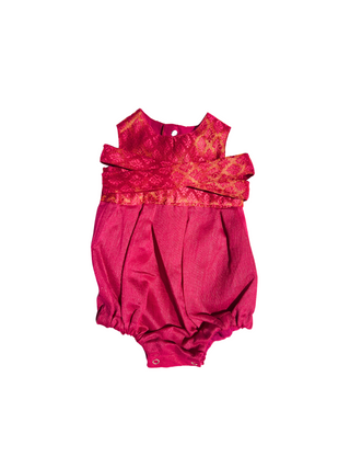 Twirl and Play Romper - Half Hot Pink