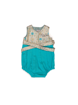 Twirl and Play Romper - Sea Blue