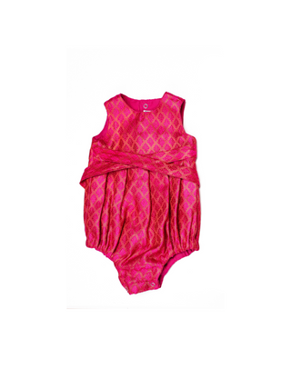 Twirl and Play Romper - Hot Pink