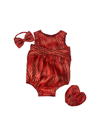 Twirl and Play- Red Brocade Bundle