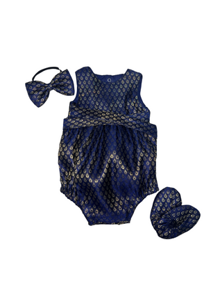 Twirl and Play- Midnight Blue Brocade Bundle