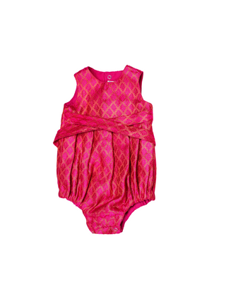 Twirl and Play Romper - Hot Pink