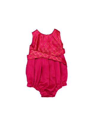 Twirl and Play Romper - Half Hot Pink